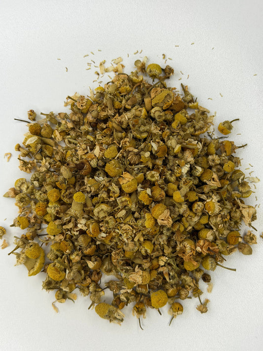 Flores de manzanilla enteras y secas, Matricaria chamomilla, para té
