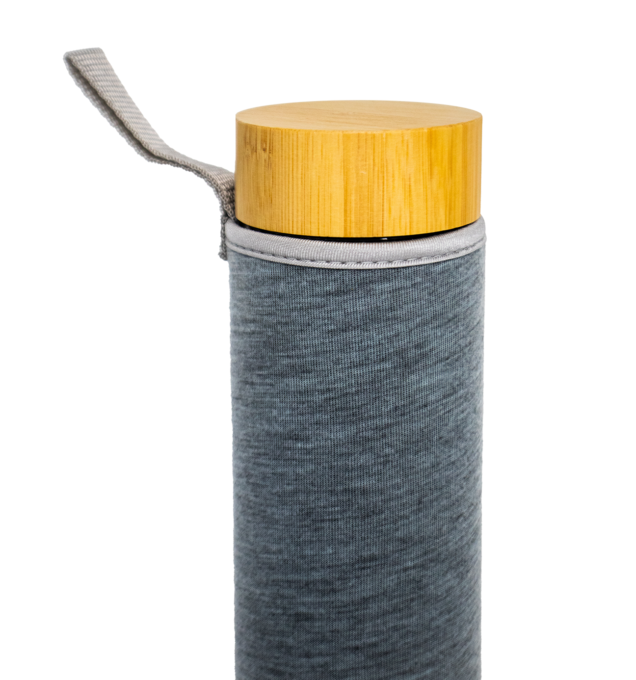 Double Wall Glass Drink Stainless Steel Tea Infuser Water Bottle Bamboo 17 oz