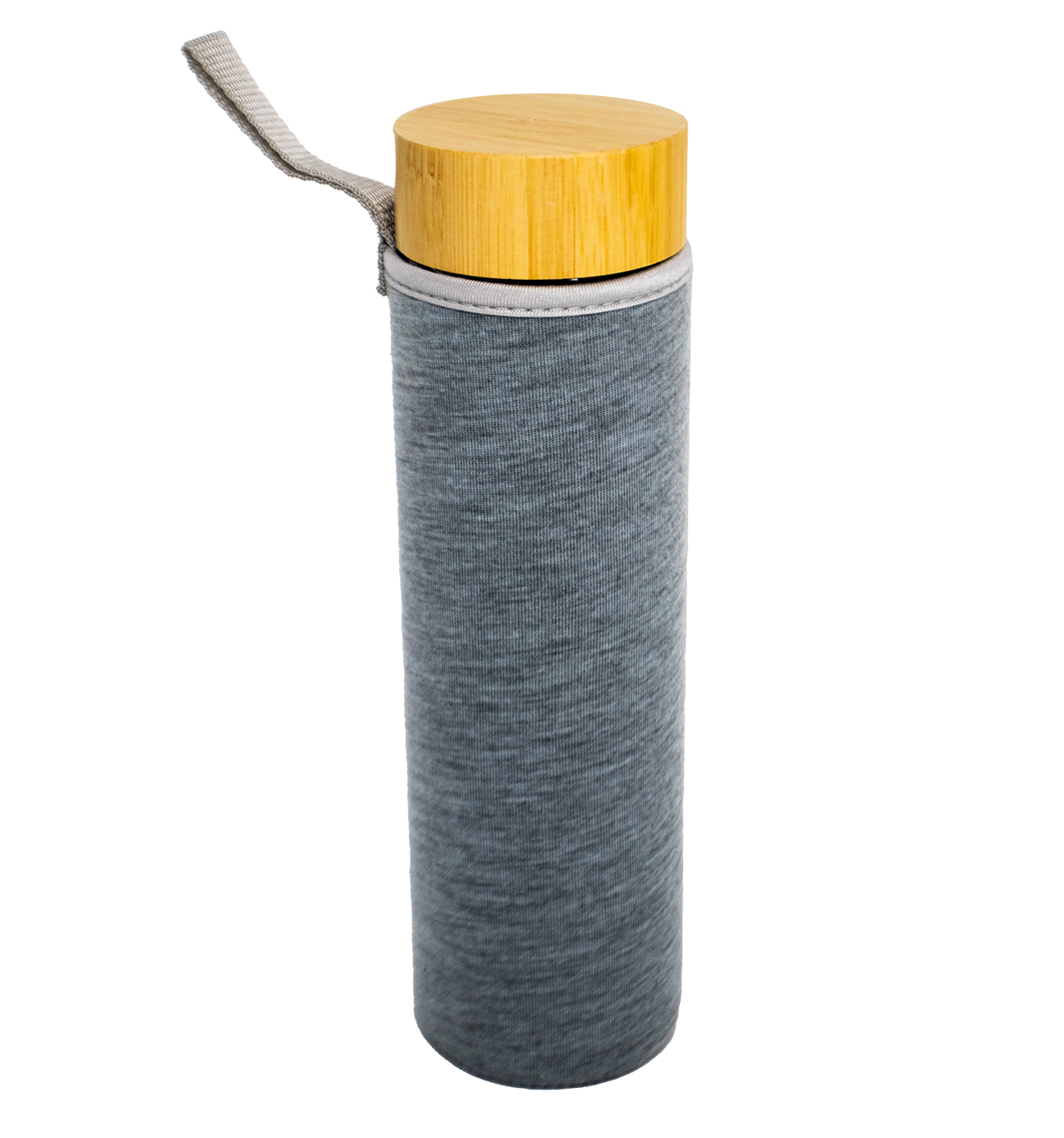 Double Wall Glass Drink Stainless Steel Tea Infuser Water Bottle Bamboo 17 oz