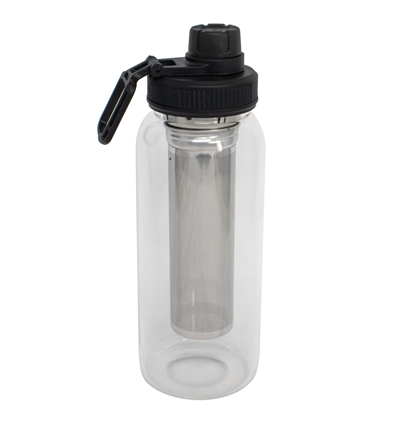 Sports Glass Bottle with Infuser