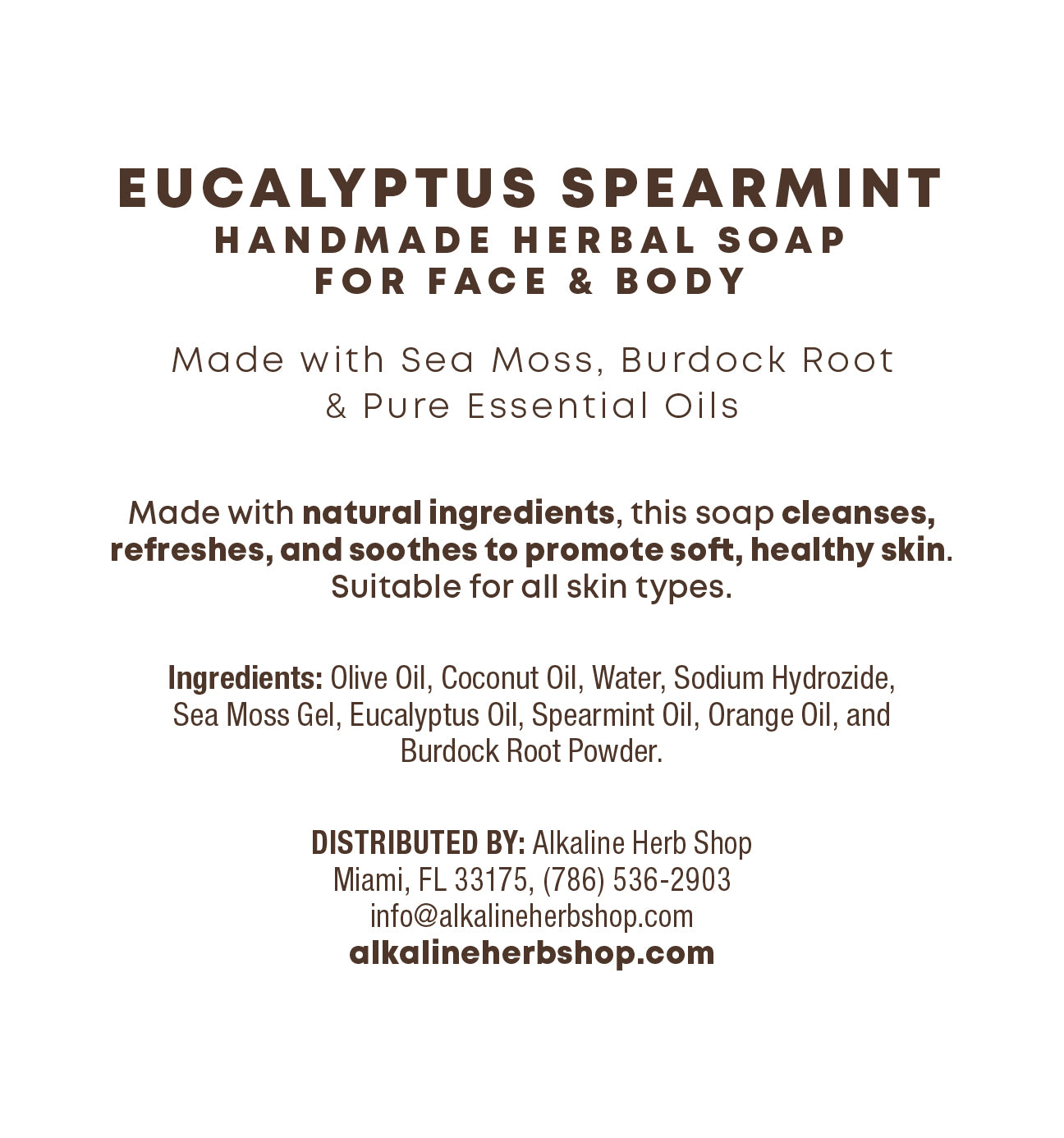 Clear Skin Bundle - Sea Moss, Burdock Root, Eucalyptus, & Spearmint Soap - Sea Moss, Soursop, & Lavender Soap and Sea Moss, Sarsaparilla, & Lemongrass Soap