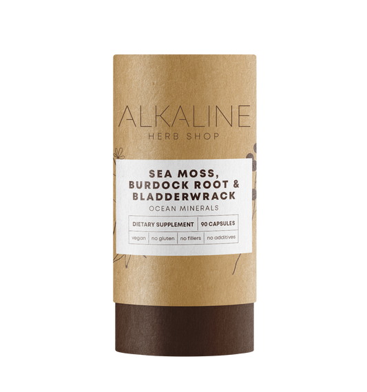 Sea Moss, Burdock Root & Bladderwrack Supplement 90 Capsules