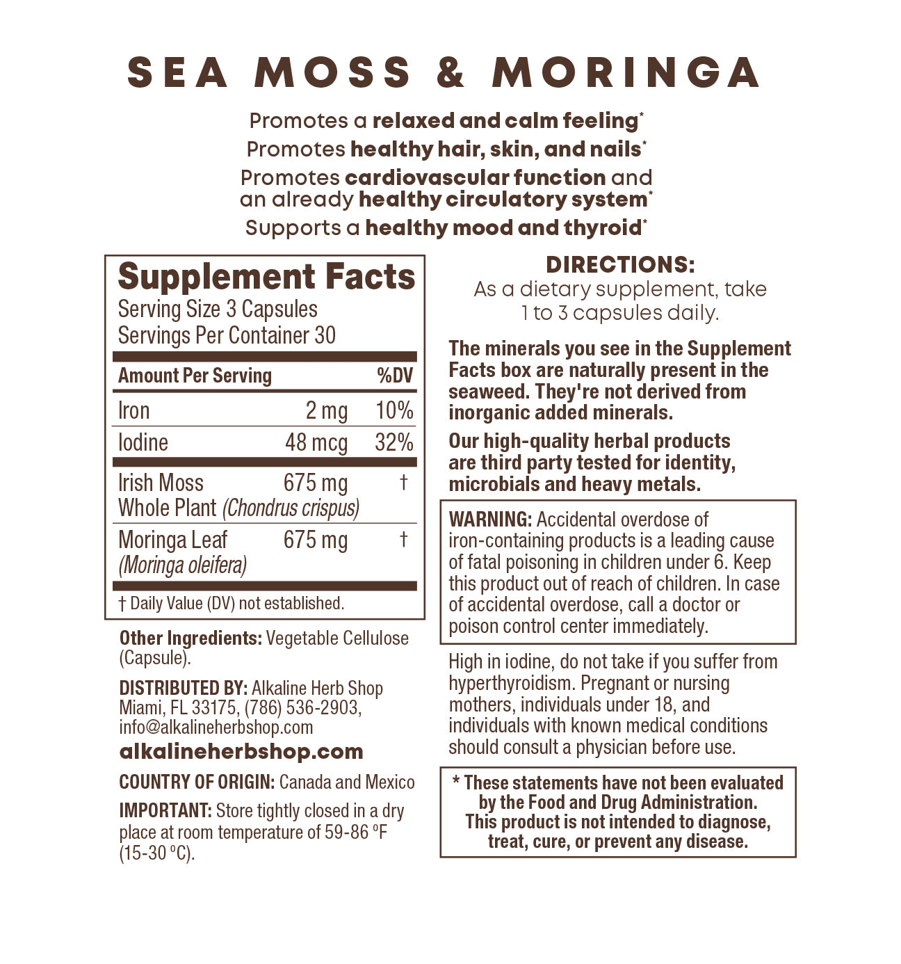 Sea Moss Best Sellers Bundle - Sea Moss, Burdock Root & Bladderwrack Supplement, Sea Moss & Elderberry Supplement, and Sea Moss & Moringa Supplement