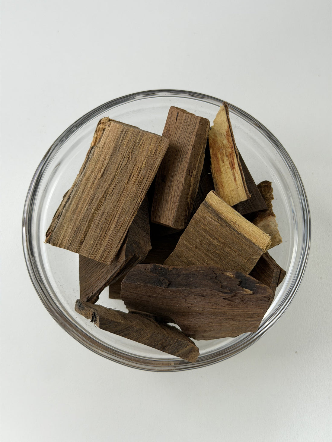 Astillas de madera de palo azul, Eysenhardtia polystachya, para preparar te de palo azul