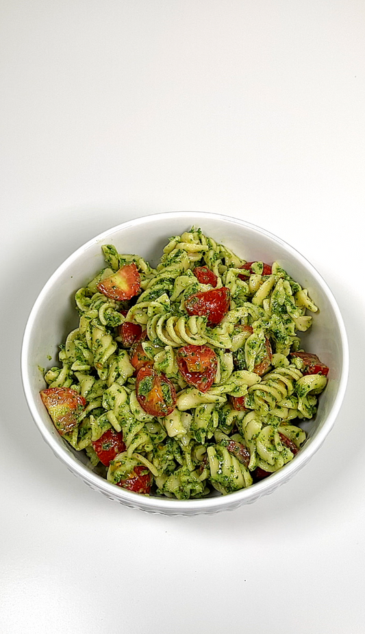 Alkaline Pasta Pesto Salad