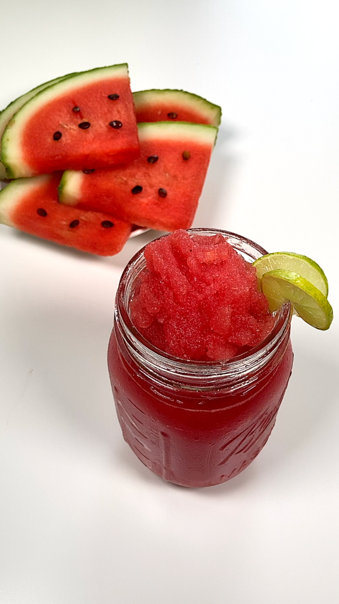 Simple 2 Ingredient Watermelon Slushy