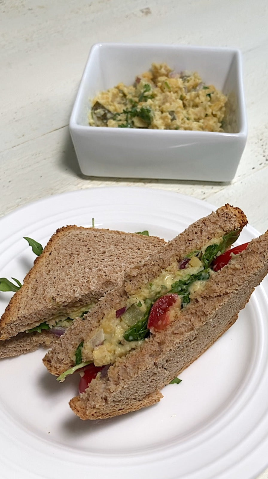 Alkaline Chickpea "No Tuna" Sandwich