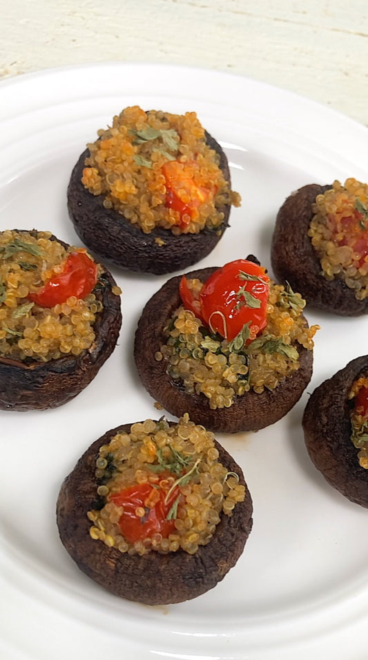 Quinoa Stuffed Mushrooms