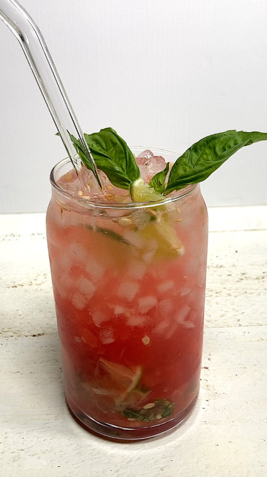 Fresh Watermelon Mojito Mocktail