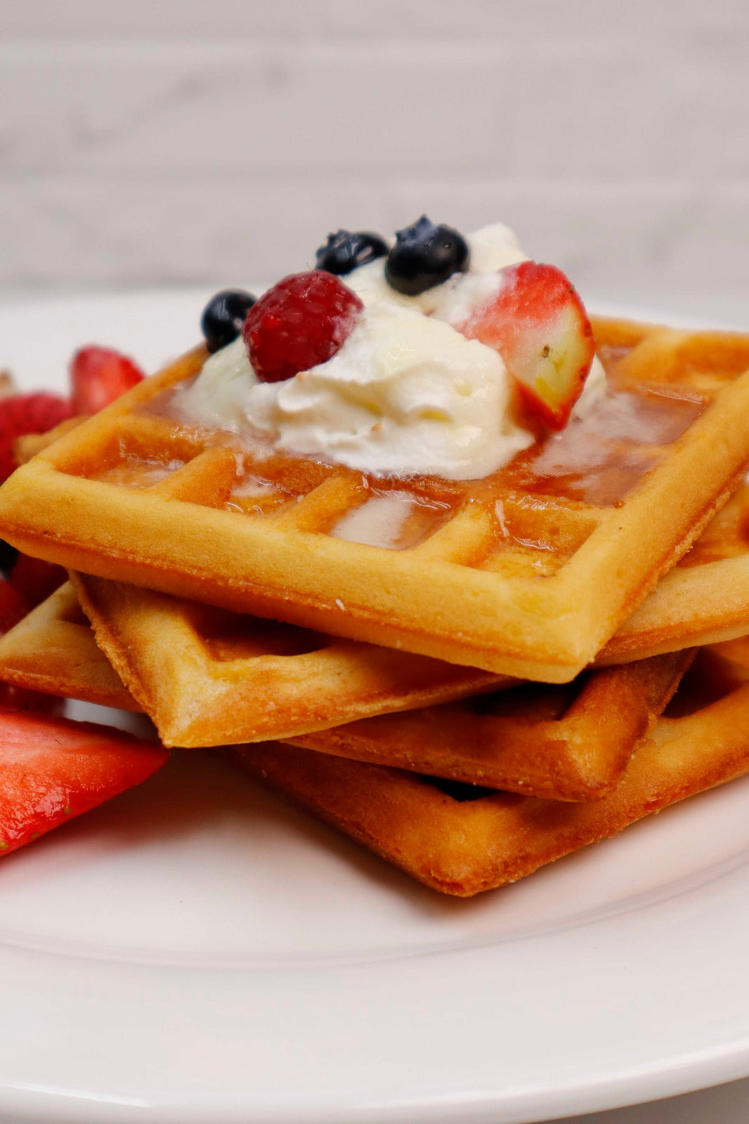 Healthy Breakfast Waffles