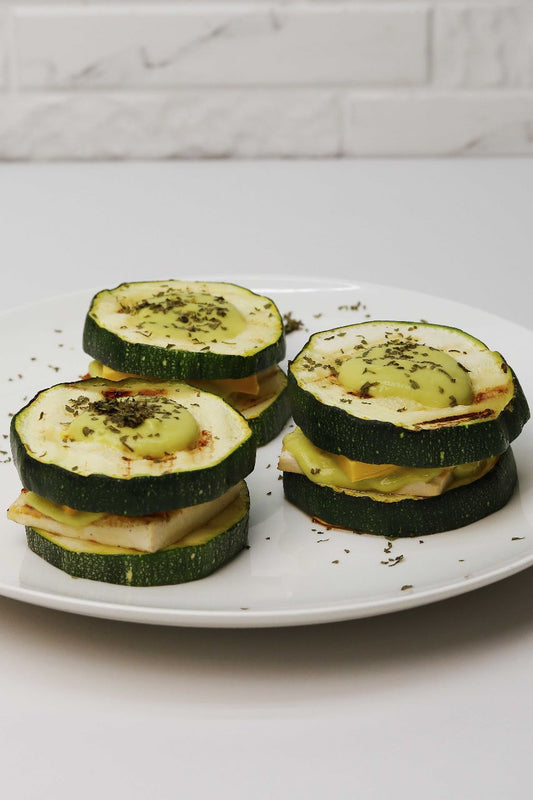 Zucchini Sandwich with Avocado Mousse