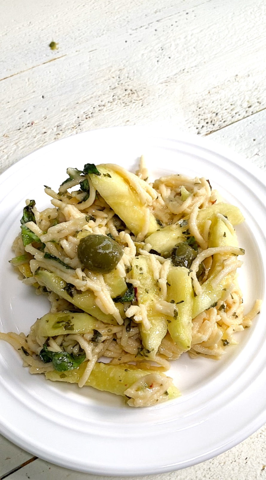 Zucchini and Olive Pasta