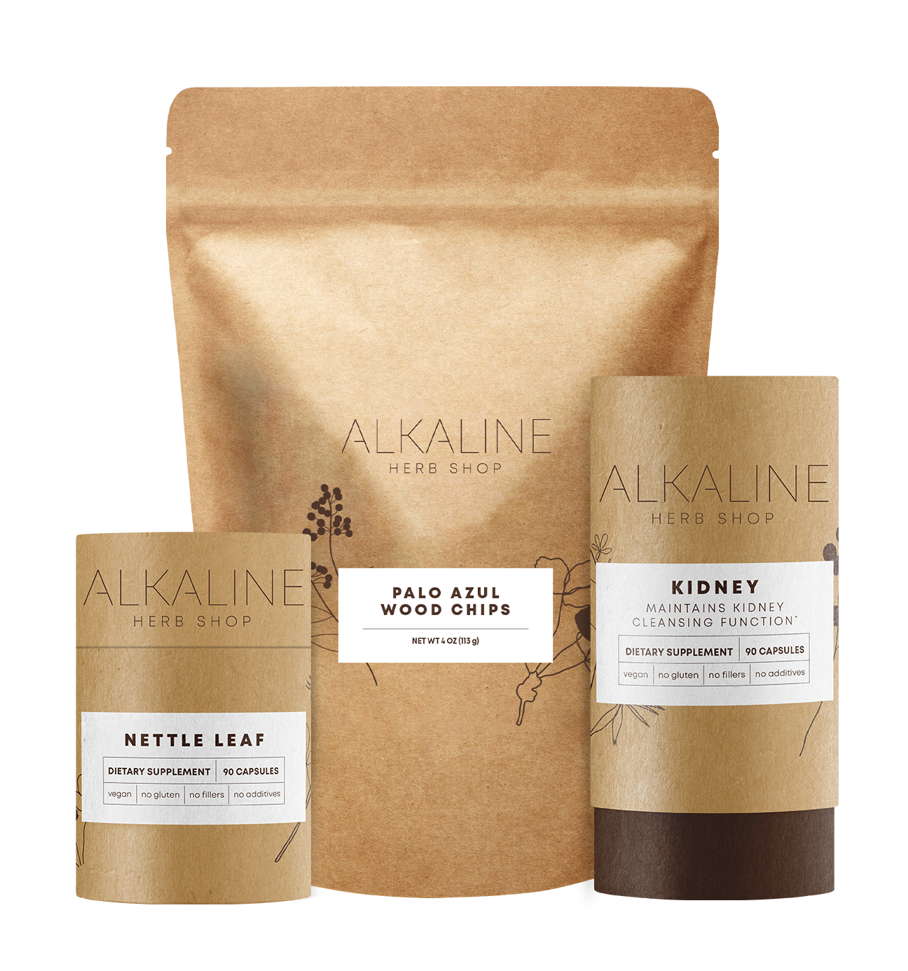 Healthy Kidney Bundle - Kidney Supplement, Nettle Supplement and Palo Azul