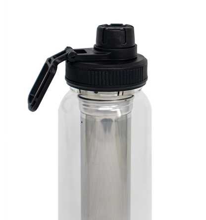 Sports Glass Bottle with Infuser