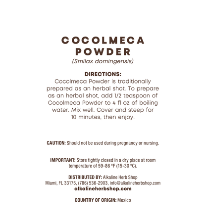 Cocolmeca Powder 4 oz (Cocolmeca Bark Root) for Herbal Shots