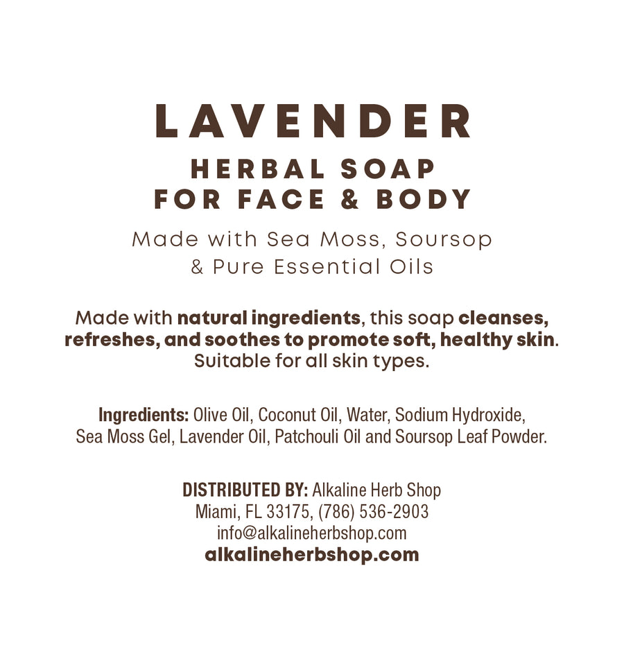 Sea Moss, Lavender and Soursop Soap