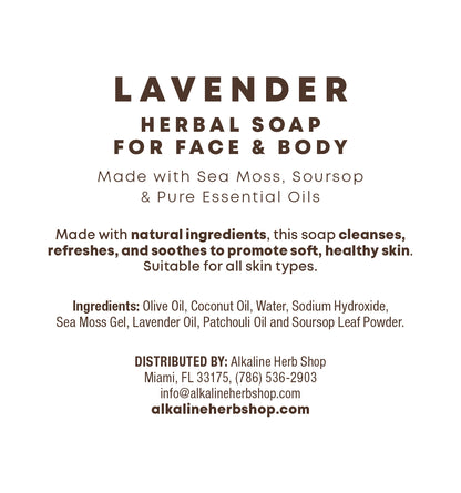 Sea Moss Body Glow Bundle - Sea Moss & Bladderwrack Supplement, Sea Moss Face & Body Butter, Sea Moss, Soursop, & Lavender Soap