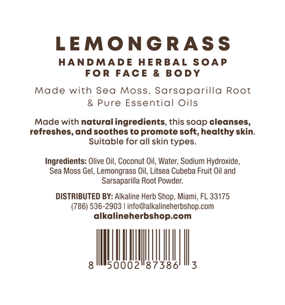 Sea Moss, Sarsaparilla, & Lemongrass Soap