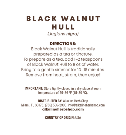 Just Herbs: Black Walnut Hull