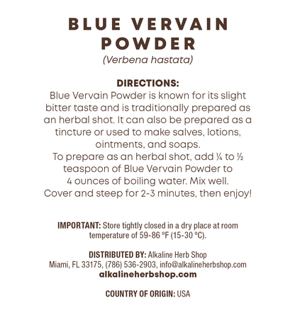 Just Herbs: Blue Vervain Powder