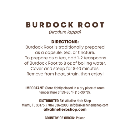 Just Herbs: Burdock Root