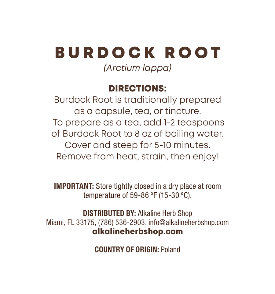 Just Herbs: Burdock Root