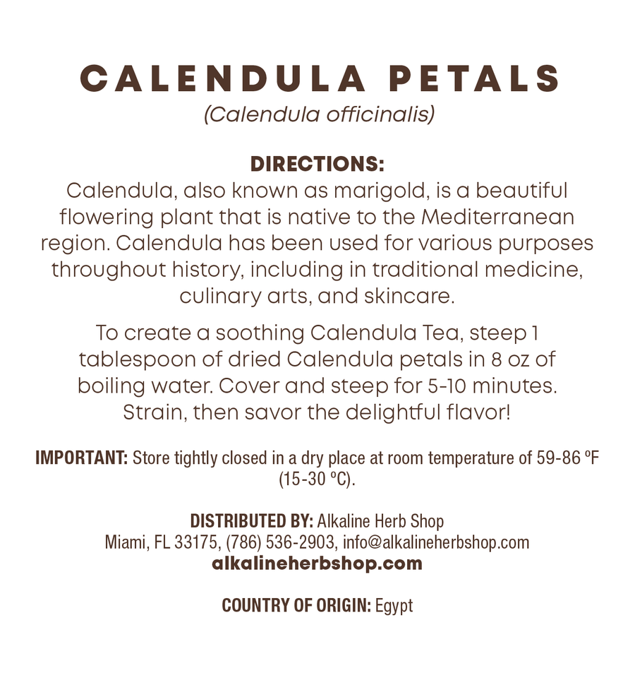 Just Herbs: Calendula Petals