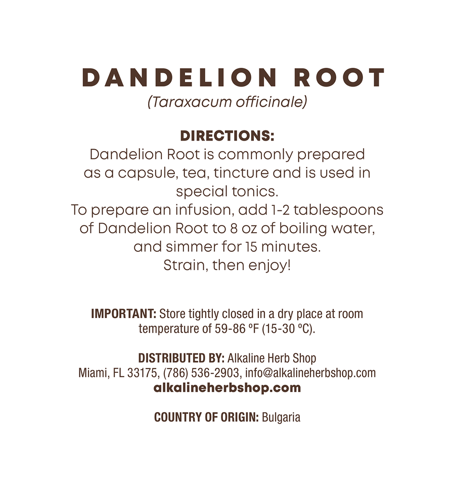 Just Herbs: Dandelion Root