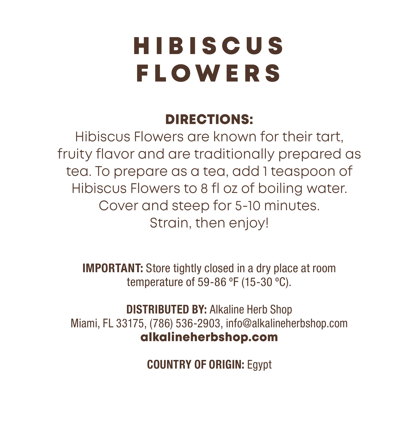 Just Herbs: Hibiscus Flowers