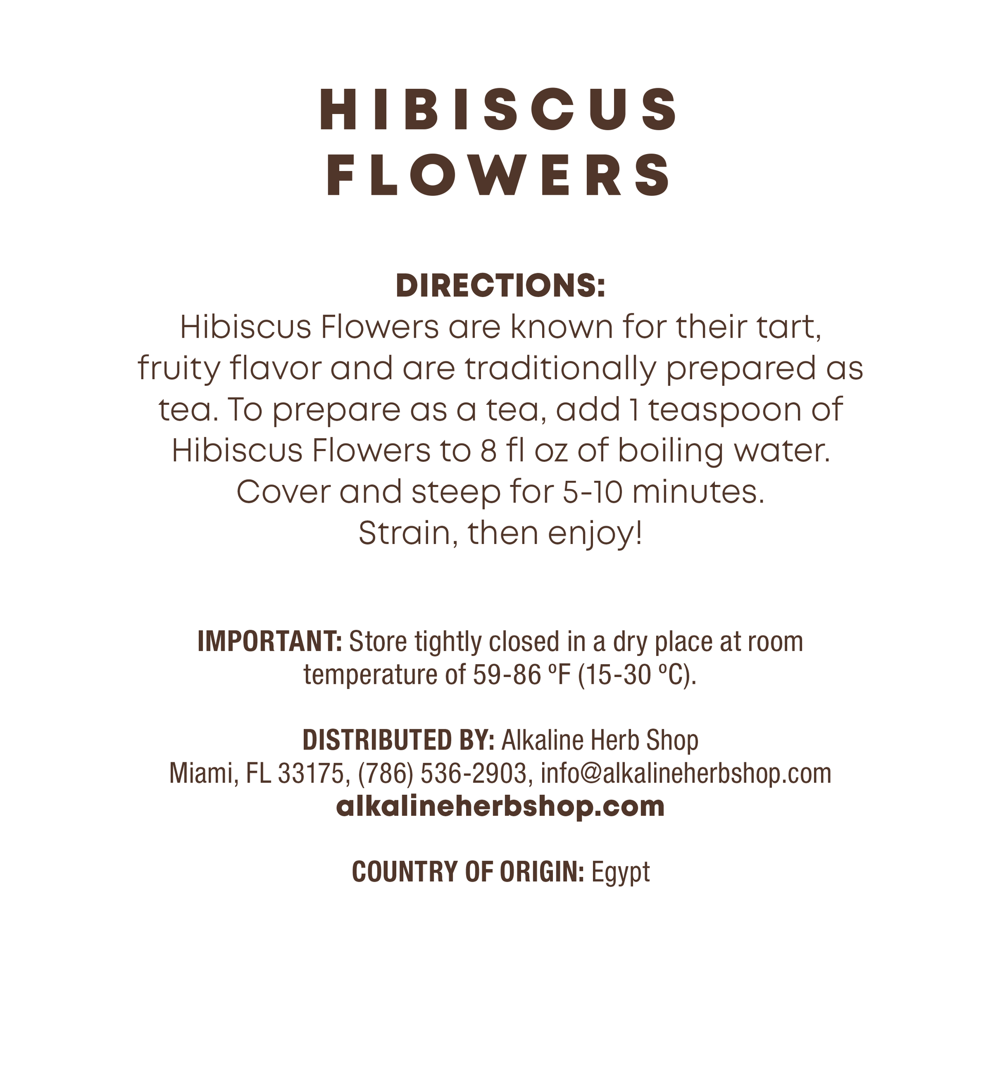 Just Herbs: Hibiscus Flowers