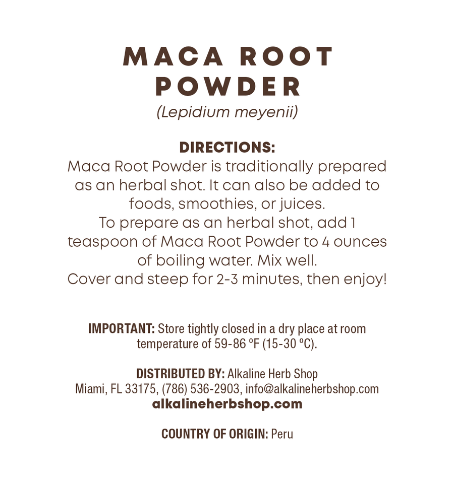 Just Herbs: Maca Root Powder