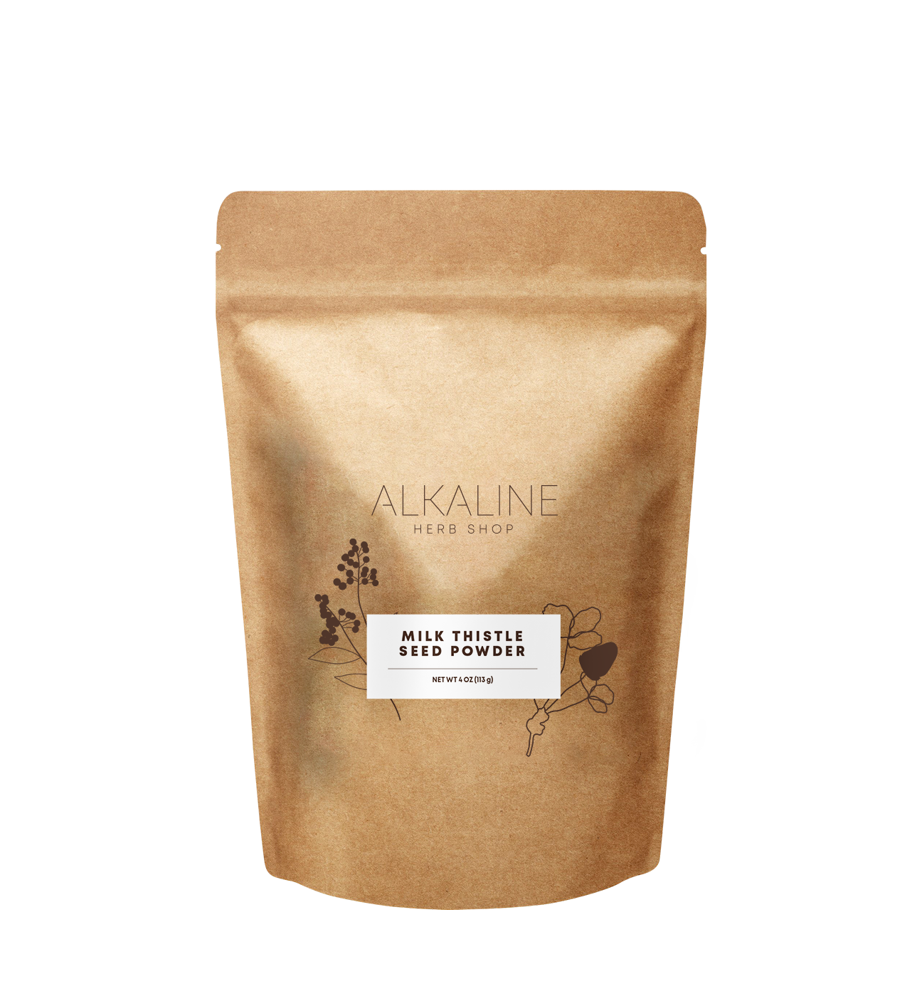 Milk Thistle Seed Powder, 4 oz Organic Sourced from Croatia Alkaline
