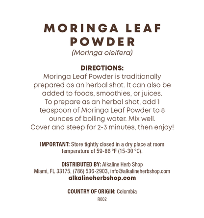 Just Herbs: Moringa Leaf Powder