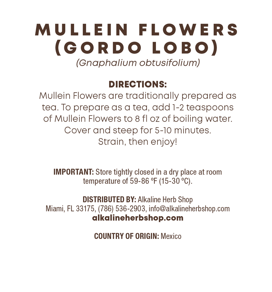 Just Herbs: Mullein Flowers (Gordo Lobo)