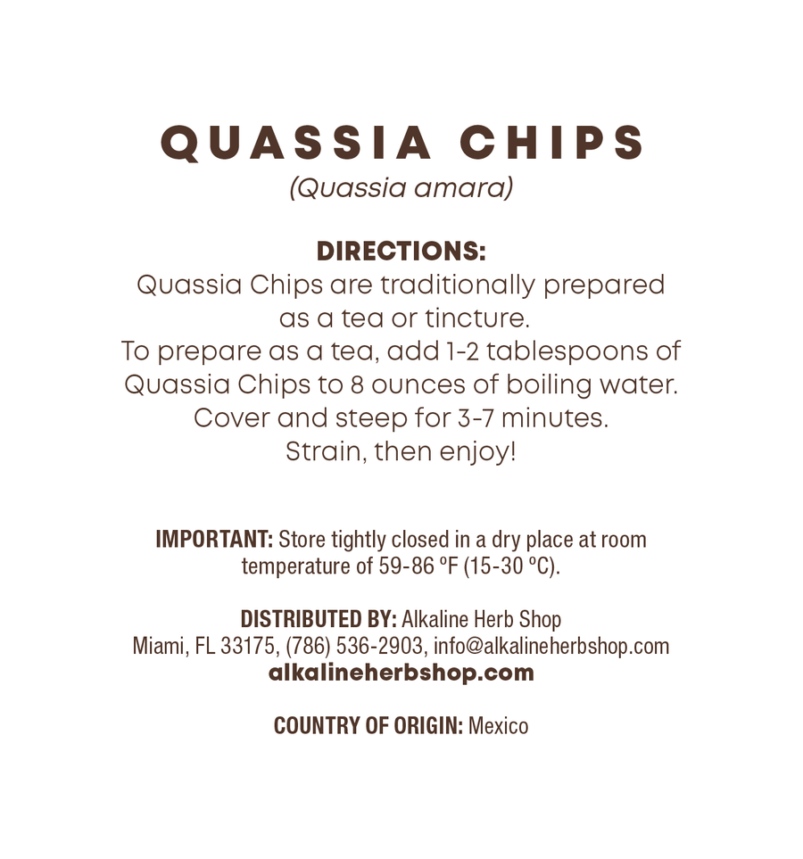Just Herbs: Quassia Chips
