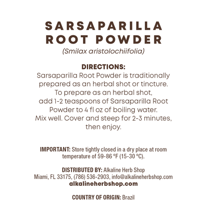 Just Herbs: Sarsaparilla Root Powder