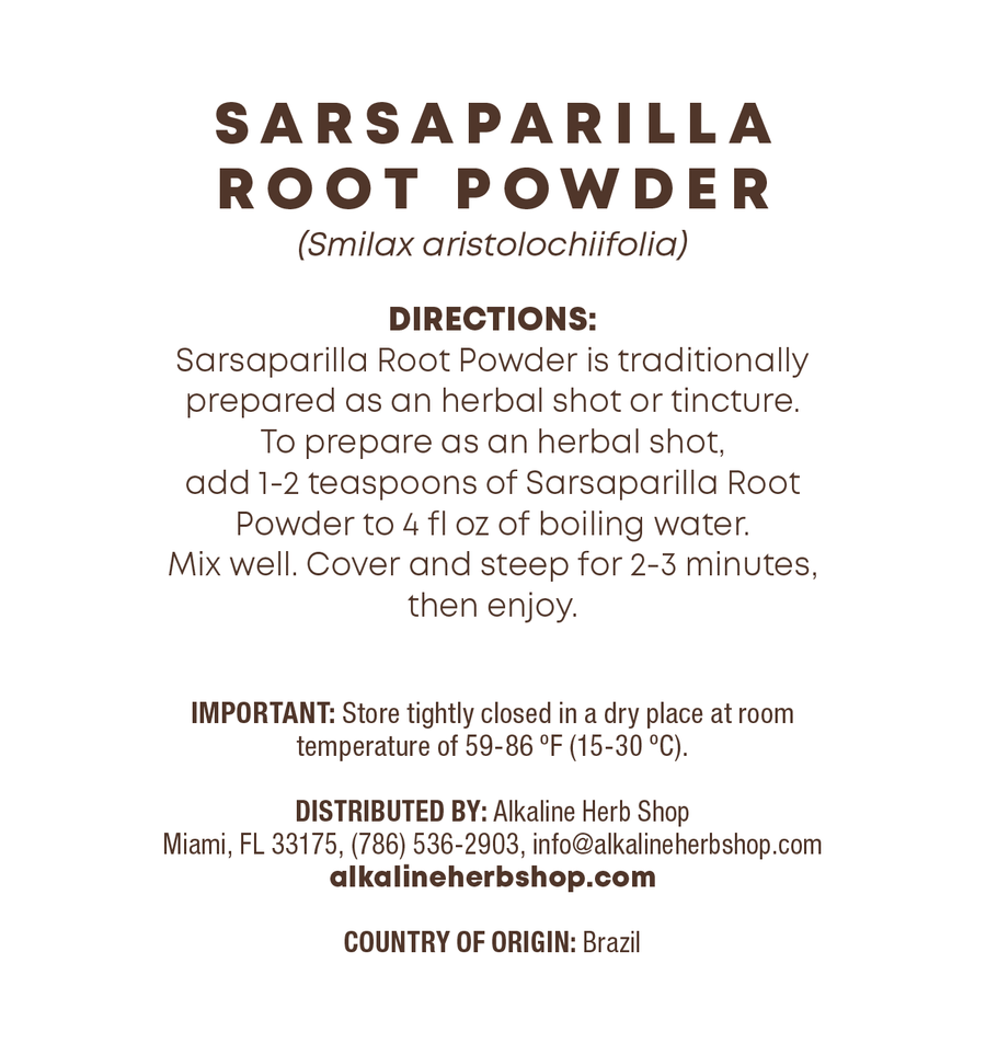 Just Herbs: Sarsaparilla Root Powder