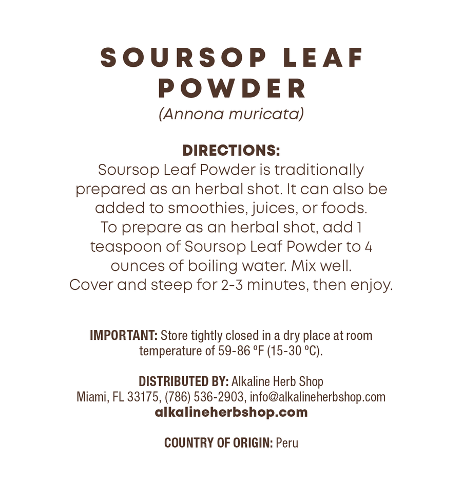 Just Herbs: Soursop Leaf Powder