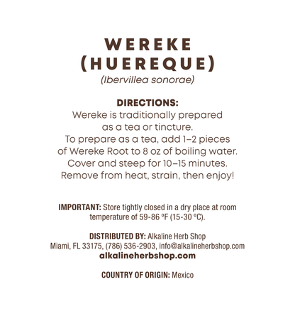Just Herbs: Wereke (Huereque)