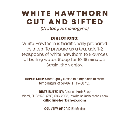 Just Herbs: White Hawthorn (Espino Blanco)