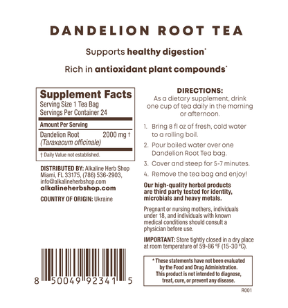 Dandelion Root Tea Supplement