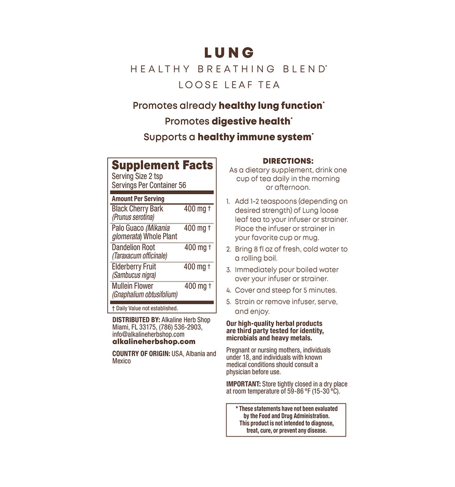 Lung Tea Supplement (Happy Lung Tea)