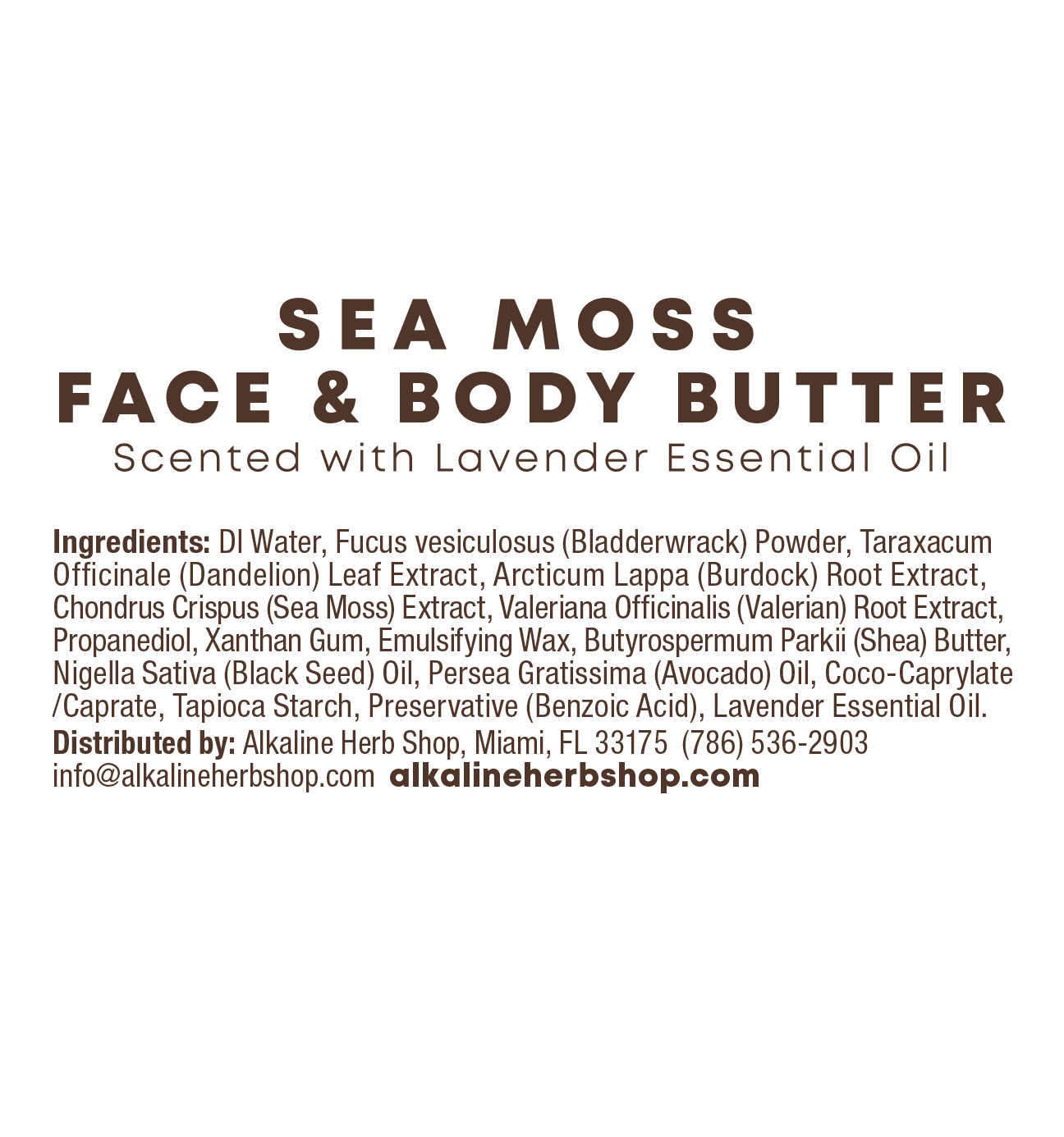 Sea Moss Face and Body Butter