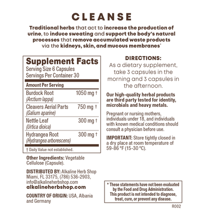 Cleanse Supplement 180 Capsules (Happy Lymph)