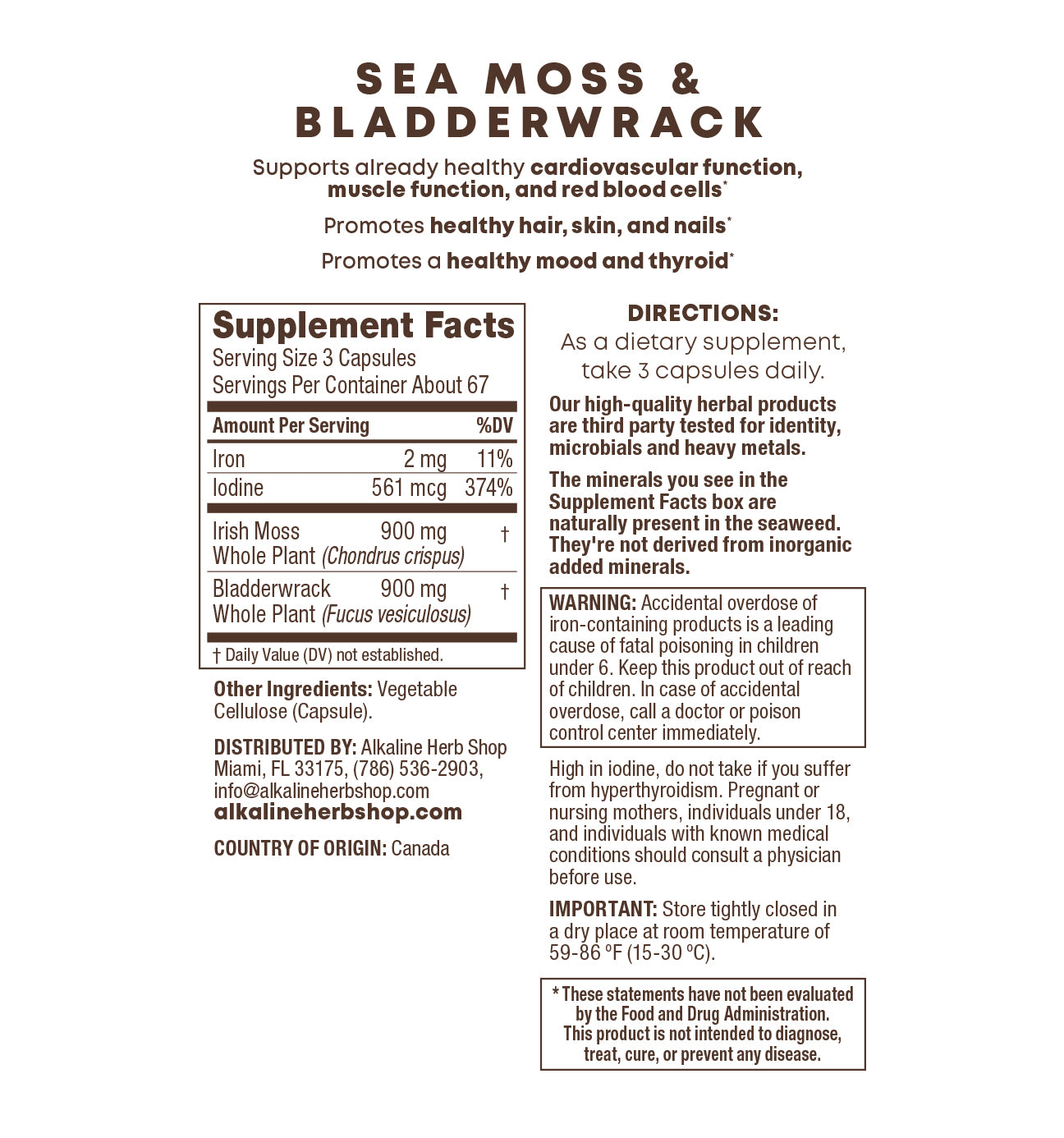 Mild Bundle: Sea Moss, Chlorophyll, Iron, Colon – Alkaline Herb Shop