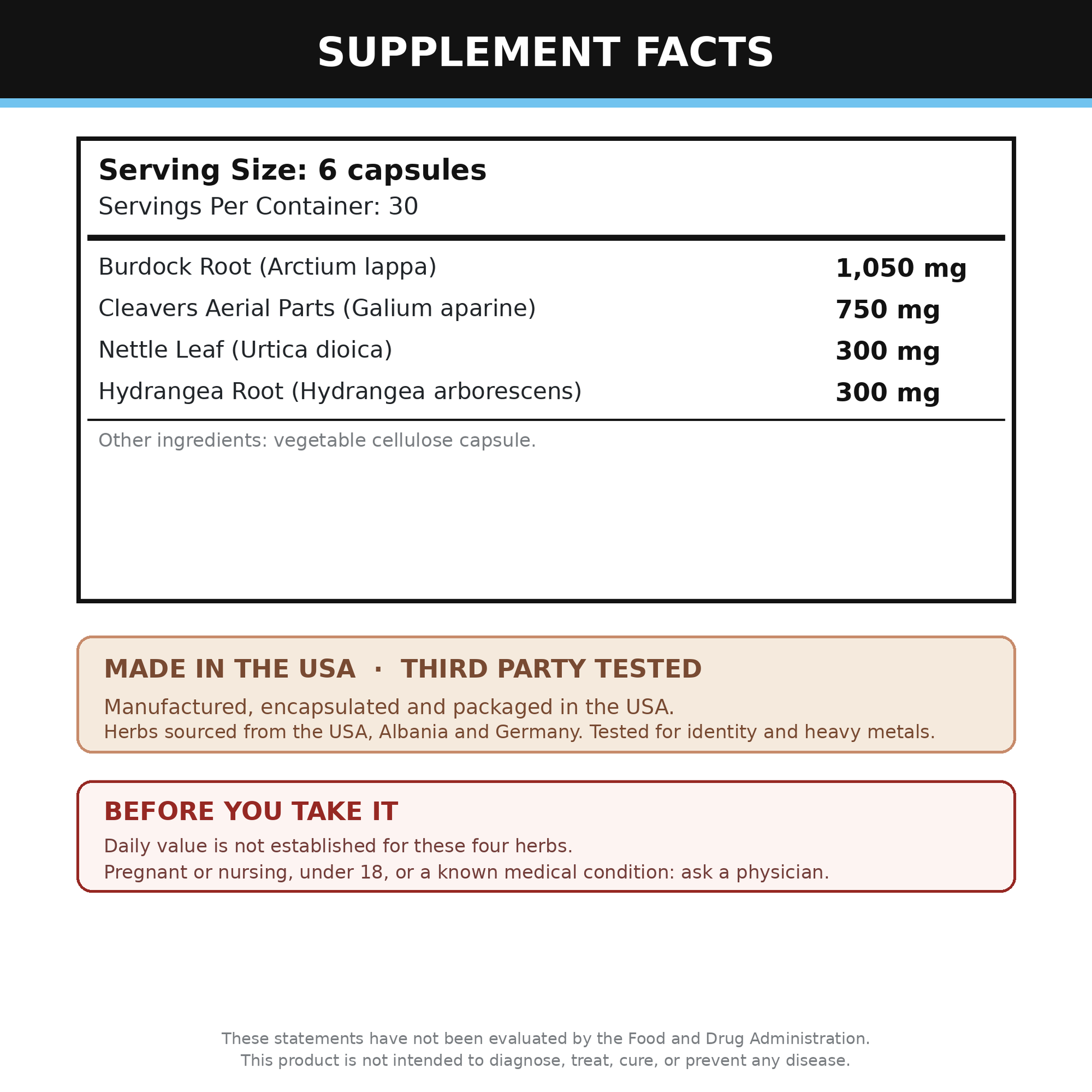 Cleanse Supplement 180 Capsules (Happy Lymph)
