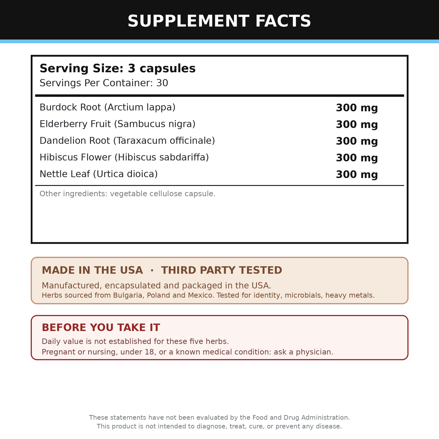 Kidney Supplement 90 Capsules