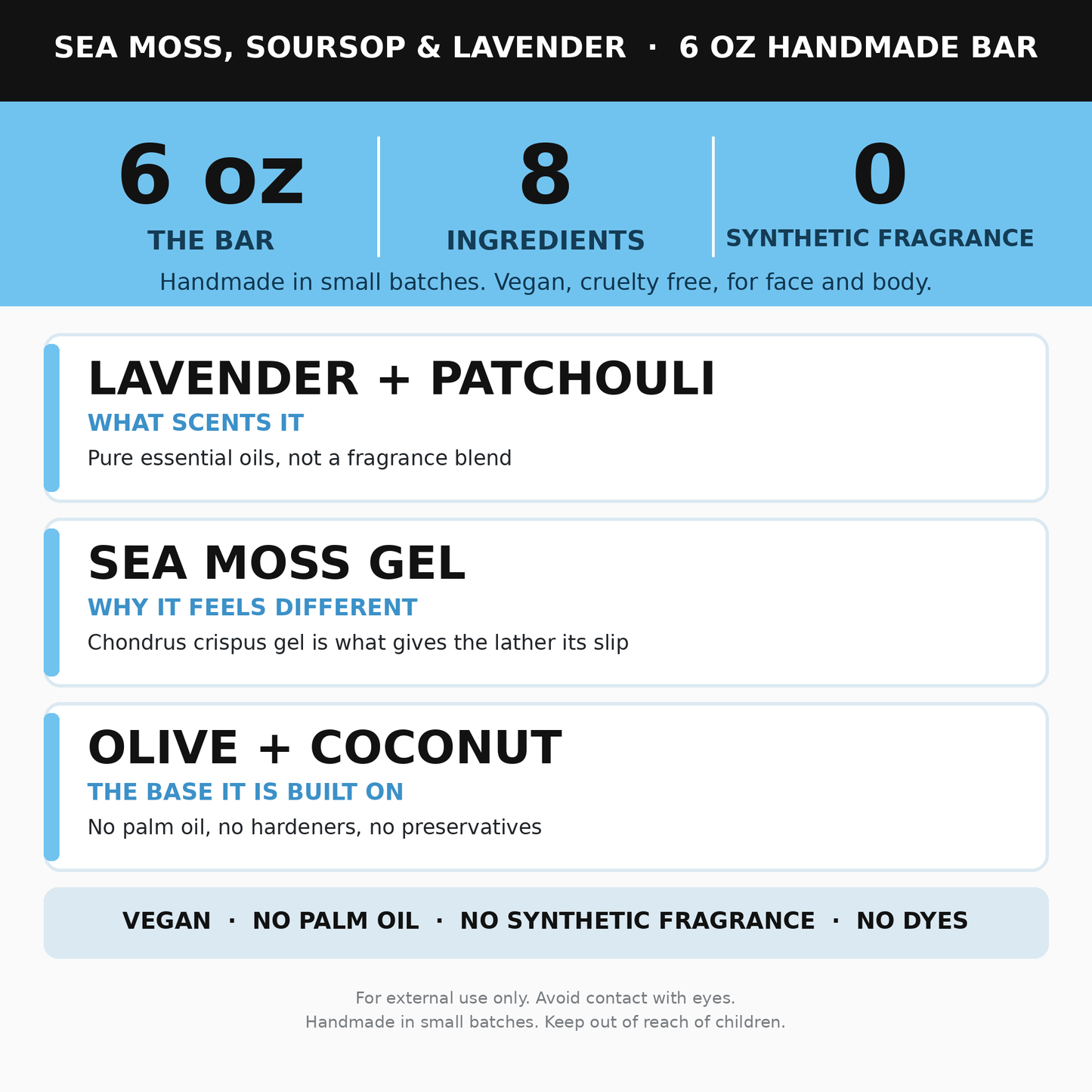 Sea Moss, Soursop, & Lavender Soap