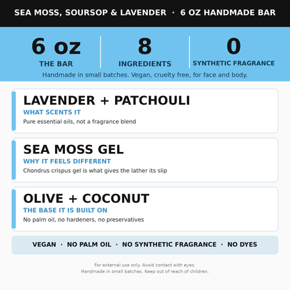 Sea Moss, Soursop, & Lavender Soap